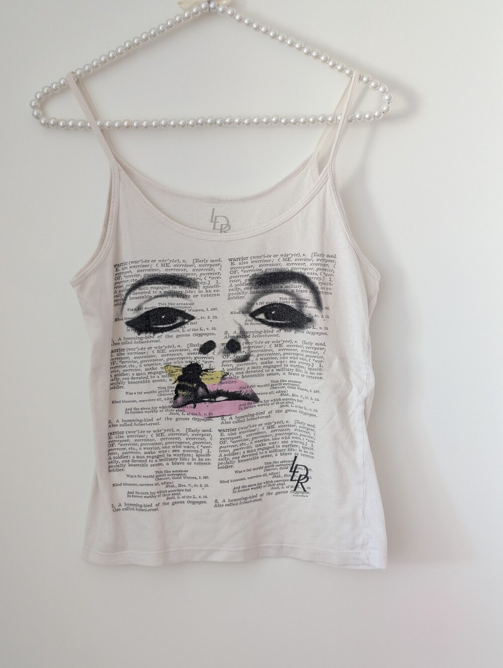 Lana De Rey Vintage White Camisole Shirt